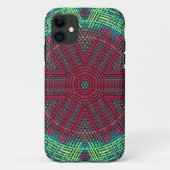 Weave Mandala Green Blue en Red Case-Mate iPhone Case (Achterkant)