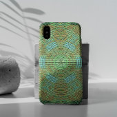 Weave Mandala Green en Oranje Case-Mate iPhone Case