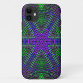 Weave Mandala Green Paars en Blue Case-Mate iPhone Case (Achterkant)