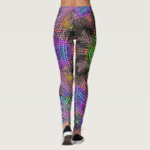 Weave Mandala Green Pink en Blue Leggings (Achterkant)