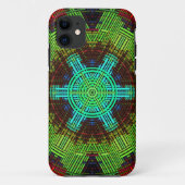 Weave Mandala Green Red en Blue Case-Mate iPhone Case (Achterkant)