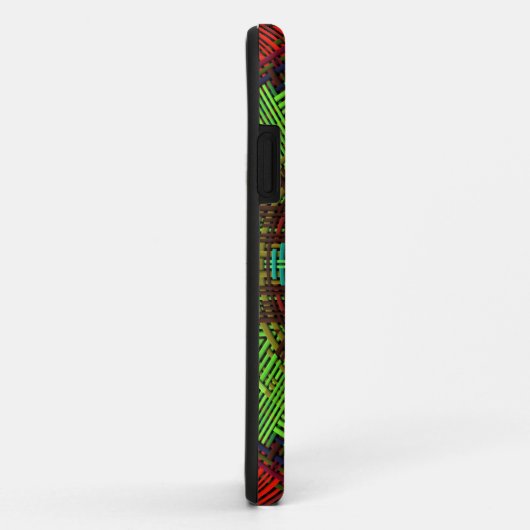 Weave Mandala Green Red en Blue Case-Mate iPhone Case (Achterkant/rechts)