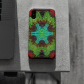 Weave Mandala Green Red en Blue Case-Mate iPhone Case