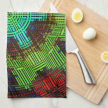 Weave Mandala Green Red en Blue