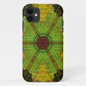 Weave Mandala Green Yellow en Red Case-Mate iPhone Case (Achterkant)