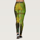 Weave Mandala Green Yellow en Red Leggings (Achterkant)