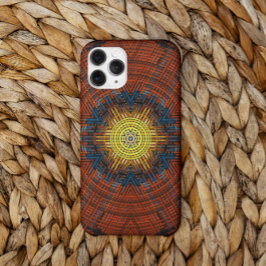 Weave Mandala Oranje Geel en Blauw Case-Mate iPhone Case