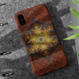 Weave Mandala Oranje Geel en Blauw Case-Mate iPhone Case