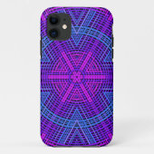 Weave Mandala Paars Pink en Blue Case-Mate iPhone Case (Achterkant)
