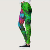 Weave Mandala Pink Blue en Green Leggings (Links)