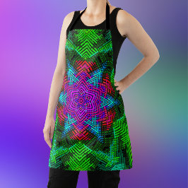 Weave Mandala Pink Blue en Green Schort