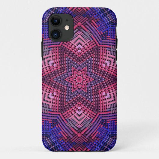 Weave Mandala Pink en Blue Case-Mate iPhone Case (Achterkant)