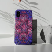 Weave Mandala Pink en Blue Case-Mate iPhone Case