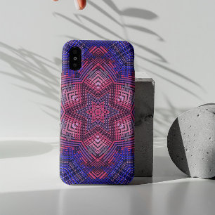 Weave Mandala Pink en Blue Case-Mate iPhone Case