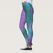 Weave Mandala Pink en Blue Leggings (Links)