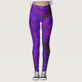 Weave Mandala Pink en Paars Leggings (Voorkant)