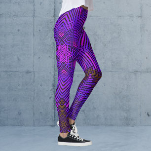 Weave Mandala Pink en Paars Leggings
