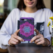 Weave Mandala Pink Paars en Blue Case-Mate iPhone Case