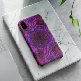 Weave Mandala Pink Paars en Blue Case-Mate iPhone Case