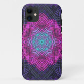 Weave Mandala Pink Paars en Blue Case-Mate iPhone Case (Achterkant)