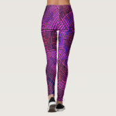 Weave Mandala Pink Paars en Blue Leggings (Achterkant)