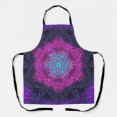 Weave Mandala Pink Paars en Blue Schort (Voorkant)
