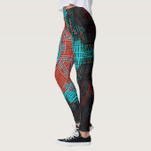 Weave Mandala Red en Blue Leggings (Links)