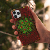 Weave Mandala Red en Green Case-Mate iPhone Case