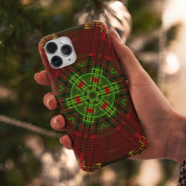 Weave Mandala Red en Green Case-Mate iPhone Case