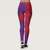 Weave Mandala Red en Paars Leggings (Achterkant)