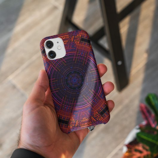 Weave Mandala Red Oranje en Paars Case-Mate iPhone Case