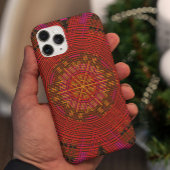 Weave Mandala Red Pink and Yellow Case-Mate iPhone Case
