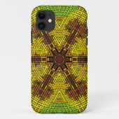 Weave Mandala Red Yellow en Green Case-Mate iPhone Case (Achterkant)