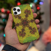 Weave Mandala Red Yellow en Green Case-Mate iPhone Case