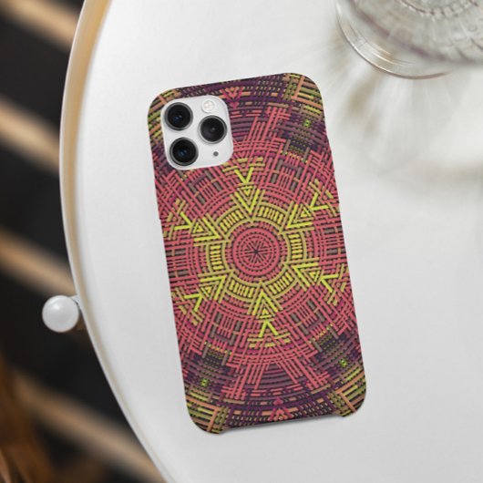 Weave Mandala Roze Paars en Geel Case-Mate iPhone Case