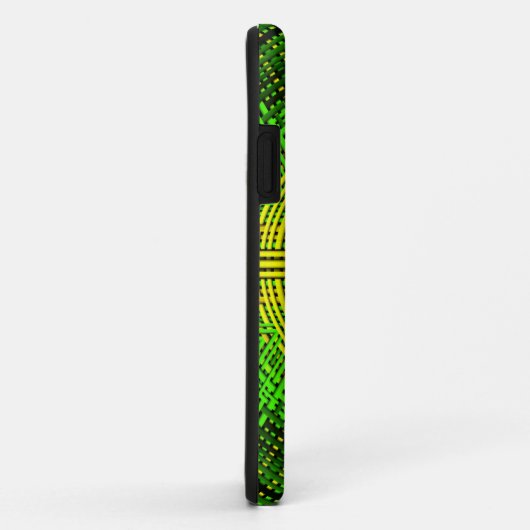 Weave Mandala Yellow en Green Case-Mate iPhone Case (Achterkant/rechts)