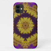 Weave Mandala Yellow en Paars Case-Mate iPhone Case (Achterkant)
