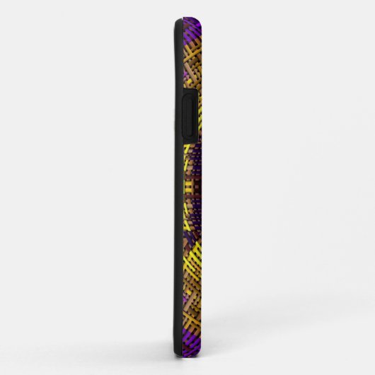 Weave Mandala Yellow en Paars Case-Mate iPhone Case (Achterkant/rechts)