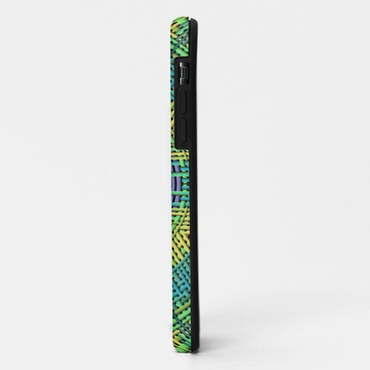 Weave Mandala Yellow Green en Blue Case-Mate iPhone Case (Achterkant/links)
