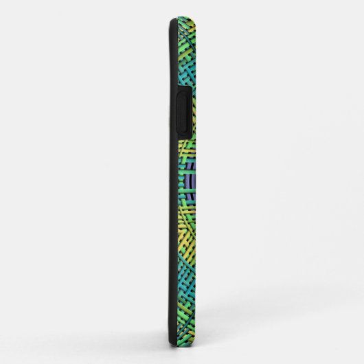 Weave Mandala Yellow Green en Blue Case-Mate iPhone Case (Achterkant/rechts)