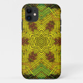 Weave Mandala Yellow Green en Oranje Case-Mate iPhone Case (Achterkant)