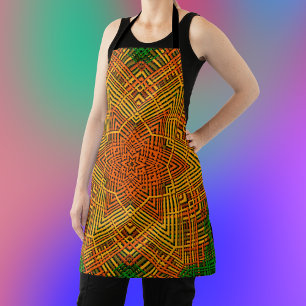 Weave Mandala Yellow Oranje en Green Schort