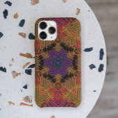 Weave Mandala Yellow Oranje en Paars Case-Mate iPhone Case