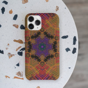Weave Mandala Yellow Oranje en Paars Case-Mate iPhone Case