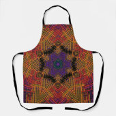 Weave Mandala Yellow Oranje en Paars Schort (Voorkant)