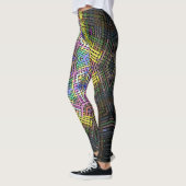 Weave Mandala Yellow Pink en Green Leggings (Links)