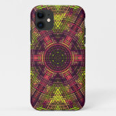 Weave Mandala Yellow Pink en Paars Case-Mate iPhone Case (Achterkant)