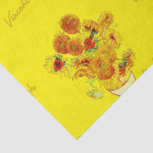 Weave-patroon van zonnebloemen door Vincent van Go Tissuepapier (Detail)