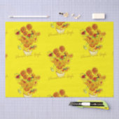 Weave-patroon van zonnebloemen door Vincent van Go Tissuepapier (Craft)