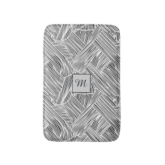 Weave Pattern Design Art  Badmat (Voorkant Verticaal)